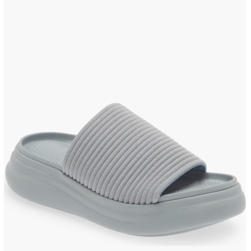 Rag & Bone Brixley Knit Slide Sandal,‎ Gray/Blue, Size 10 (Euro 40), NWT